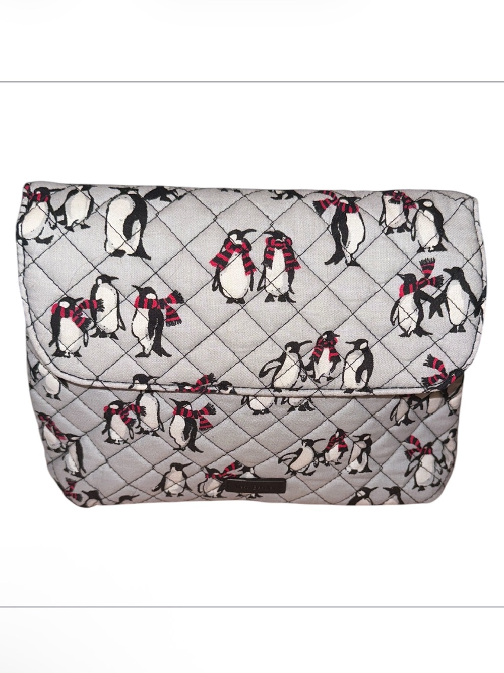 Vera Bradley Quilted Penguin Print make up pouch/organizer